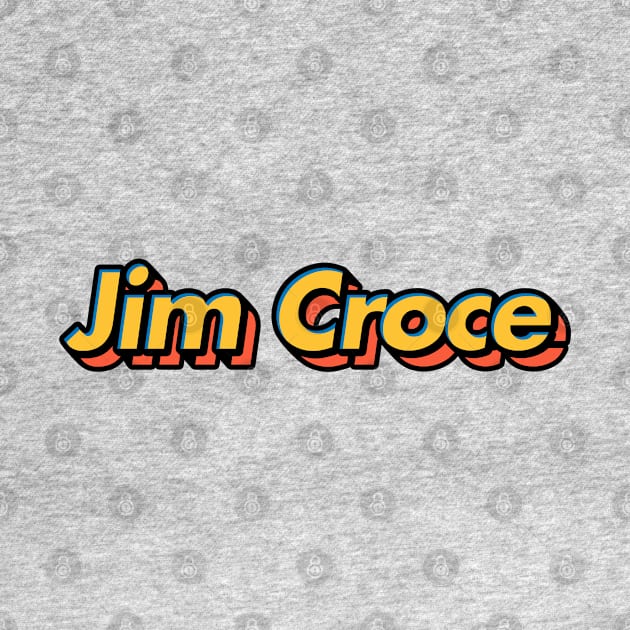 Jim Croce // Retro 3D Artwork Design by Number 17 Paint